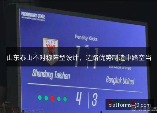 山东泰山不对称阵型设计，边路优势制造中路空当